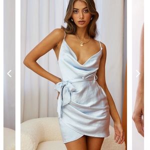 NWT selfie leslie steel blue dress